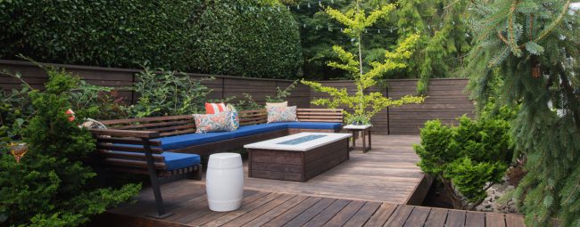 Perfectly designed outdoor backyard space
