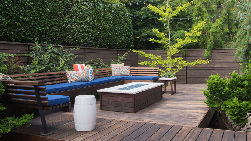 Perfectly designed outdoor backyard space